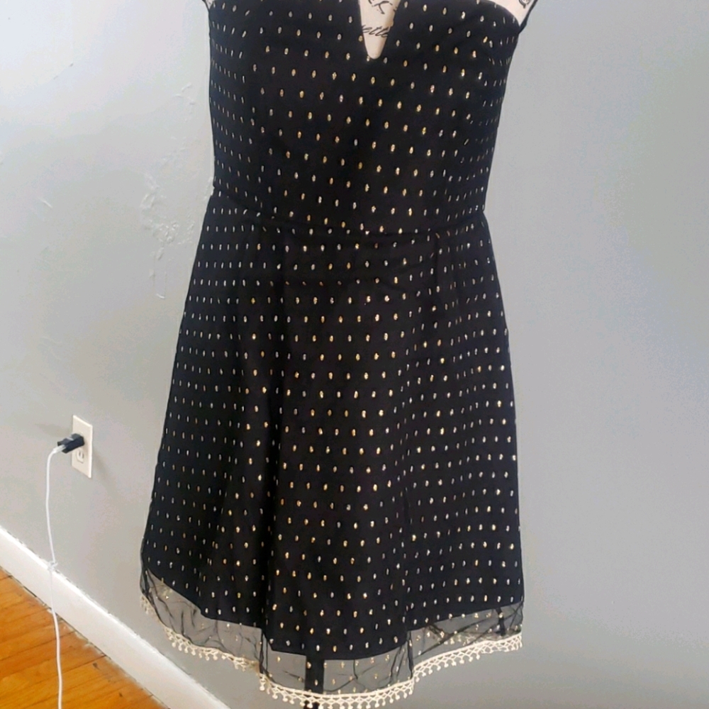 Black lace dress